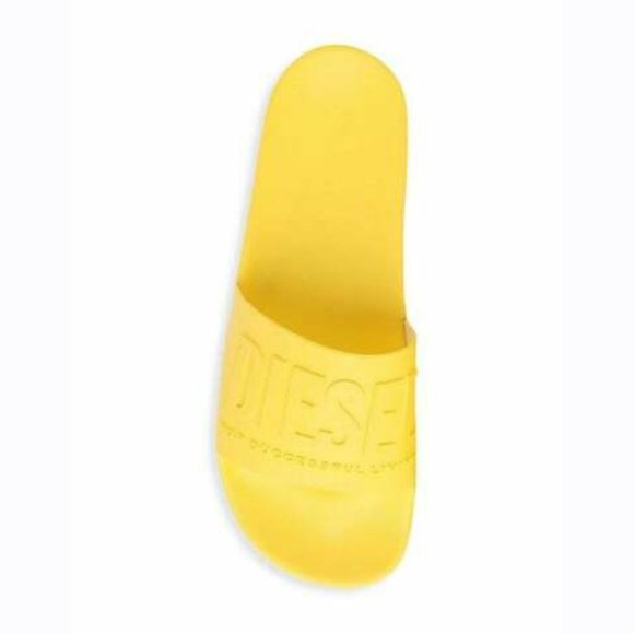 New Diesel Mayemi Logo Slide Sandals Made in Italy
